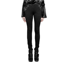 Fashion Punk Slim Metal Trousers High Quality Casual Black Formal  Skinny Pants OPK-198  PUNK RAVE original design